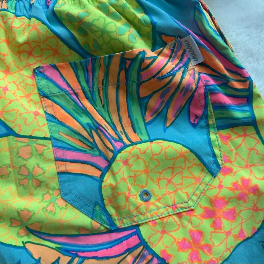Chubbies | Euc - Hooligans Neon Pineapple Trunks … - image 8
